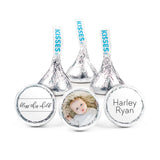 108ct Personalized Baptism Stickers for Kisses Favors - Add Your Photo