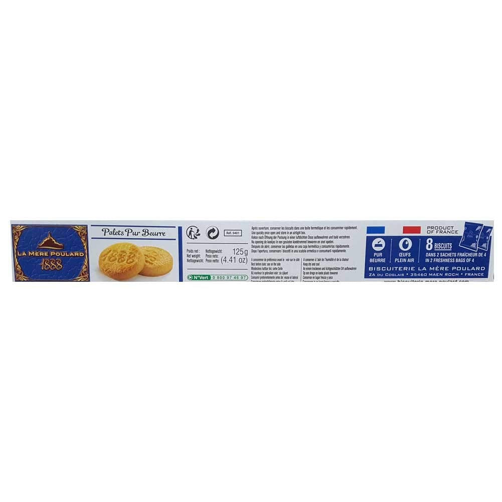 La Mere Poulard Les Palets Pur Beurre 125g French