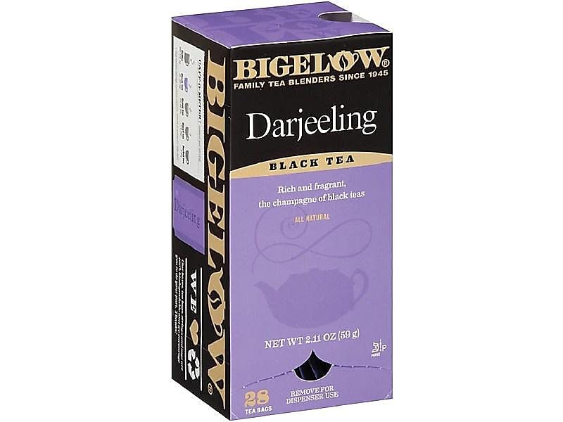 Bigelow Darjeeling Blend Tea 28-Count Box (Pack of 1) Full Caffeine Premium Black Tea Bold and Antioxidant-Rich Full Caffeine Black Tea in