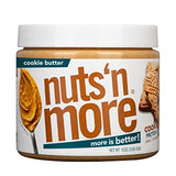 Nuts ‘N More Cookie Butter Peanut Butter Spread - High Protein, Low Carb, Low Sugar, Gluten Free, Non-GMO, All-Natural Nut Butter Snack (15oz Jar)