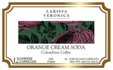 Orange Cream Soda Colombian Coffee (Single Serve K-Cup Pods) (Gourmet, Naturally Flavored, Whole Coffee Beans) (12 pods, ZIN: 575803)