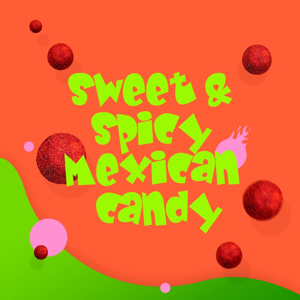 Vero Picamelon - Watermelon Flavored Chewy Gummy Treats Coated in Chili Powder 100 Pieces (Net Wt. 1 Lb, 5,15 Ounces) - Individually Wrapped Mexican