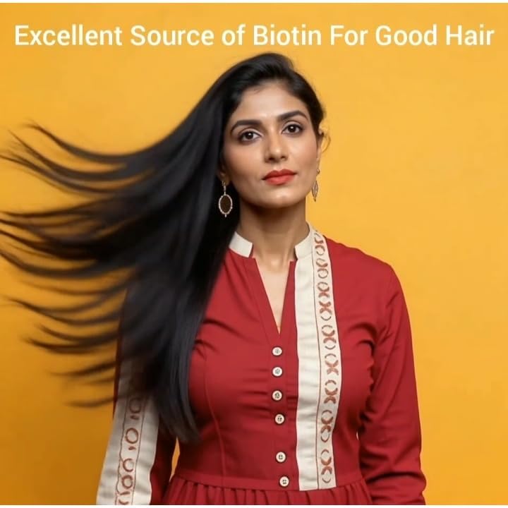 Three Leaves Natures Care Protein Rich Biotin Ladoos for Women, Natural Energy Bites with Dates, Dry Fruits and Seeds, No Added Sugar, High Protein