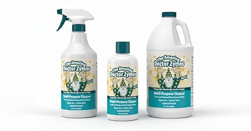 Multi-Purpose Cleaner - All Purpose Enzyme Based Cleaner & Natural Disinfectant Spray - Non-Toxic, Chemical-Free, Scent Free, Child & Pet Safe House