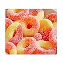 BKRY BKRY Gummi Peach Rings Candy 1 lb to 18 lb Bulk Soft Chewy Peach Flavored Gummies for Candy Buffets Party Favors Snacking Events and Sweet Treats