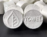 Portawipes Coin Tissues | 50 Pack with 5 Carrying Cases | Toilet Paper Tablets | Compressed Towels | Expandable Wipes | Soft & Odor Free