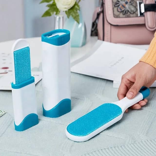 Almonax Pet Hair Removal Tool, Lint Remover Brush, Dog Hair Remover, Clothes, Couches, Furniture Lint Brush, Double-Sided Brush with Self-Cleaning