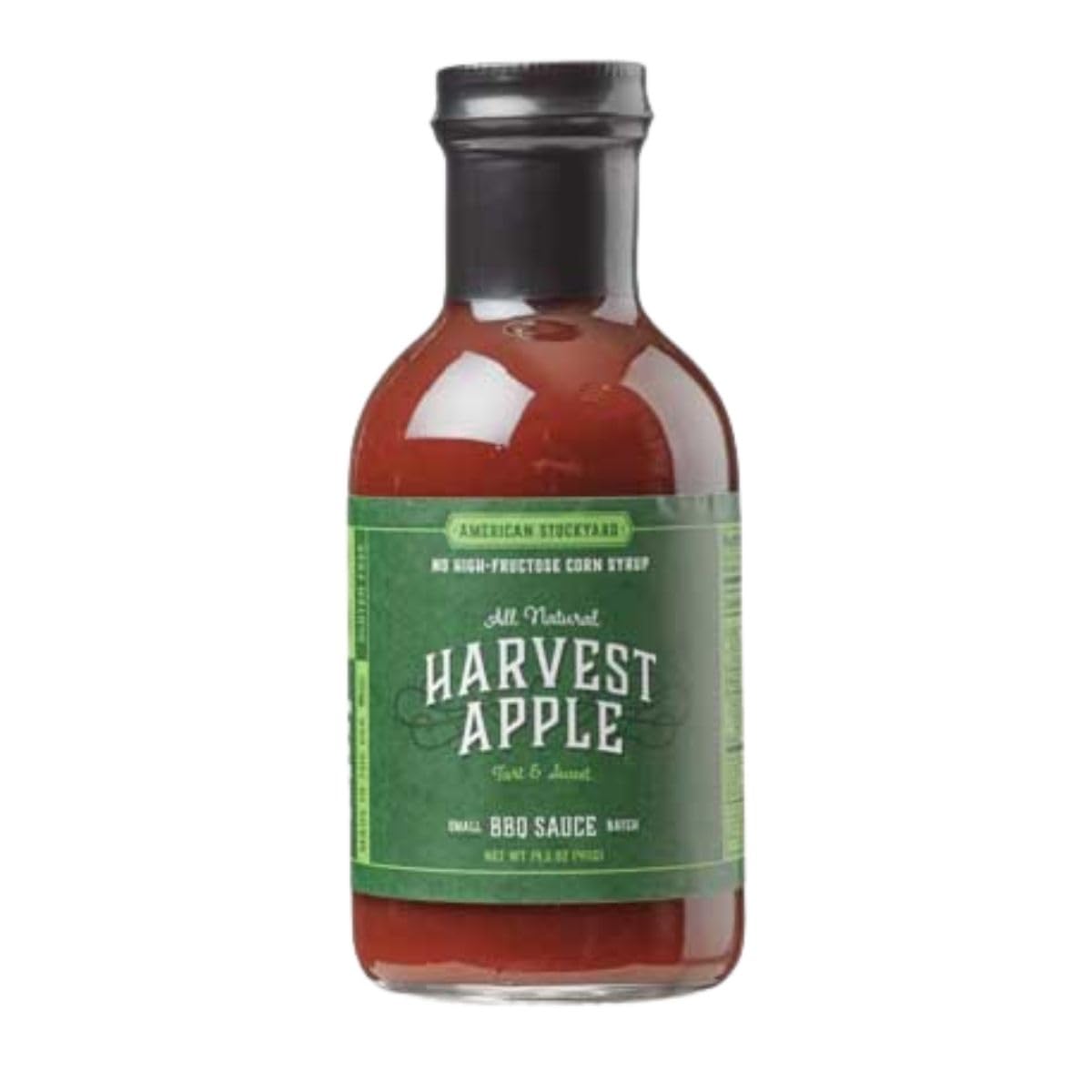 American Stockyard - Organic Harvest Apple BBQ Sauce - Made in USA - 14.5oz Bottle - Family Friendly - Handcrafted in Small Batches with All Natural