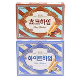 Crown Cream Filled Wafer Cookies with Hazelnut 142g (White, 1 Pack)