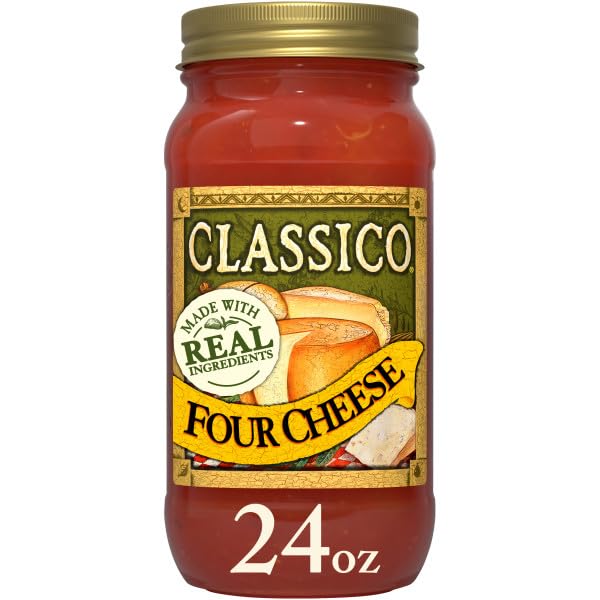 Classico Rustic Flavors Pasta Sauce (Caramelized Onion & Roasted Garlic + Spicy red Pepper + Roasted Garlic + Four Cheese) (Variety Pack)