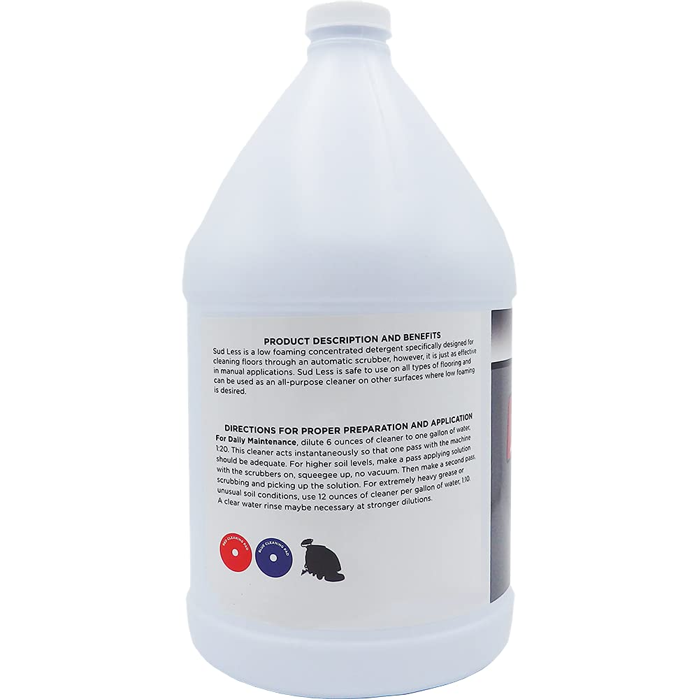 Lundmark, Suds Less, Low Foaming Cleanser for Floor Machines, 1-Gallon, 3278G01-4 (M-3278G01-4)