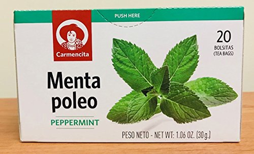 Carmencita Peppermint Tea / Te de Menta Poleo 20 Envelopes Net.Wt 1.06 oz