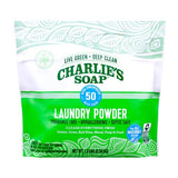 Charlie’s Soap Laundry Powder (50 Loads, 1 Pack) Hypoallergenic Deep Cleaning Washing Powder Detergent - Eco-Friendly, Safe, and Effective