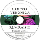 Rum Raisin Brazilian Coffee (Single Serve K-Cup Pods) (Gourmet, Naturally Flavored, Whole Coffee Beans) (12 pods, ZIN: 574466) - 2 Pack
