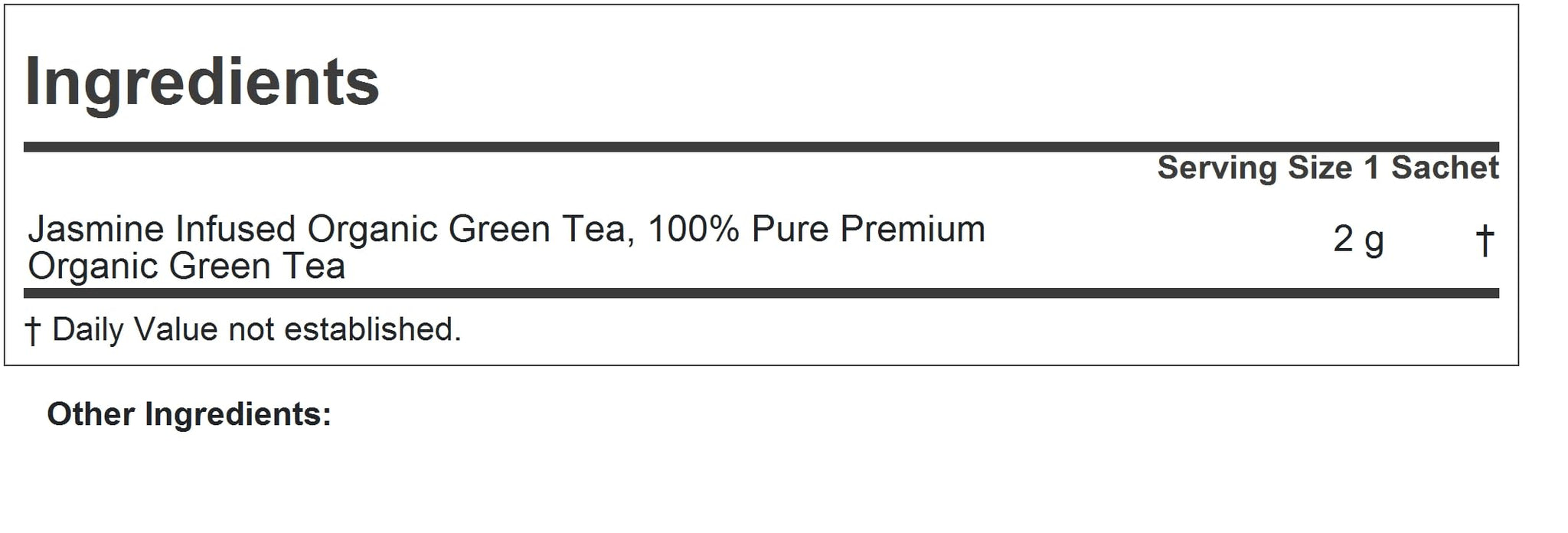 Andrew Lessman Jasmine Infused Green Tea, 90 Sachets, Organic-Certified Gardens, High Polyphenols & EGCG, Mild Flavor, Caffeinated, Fujian China
