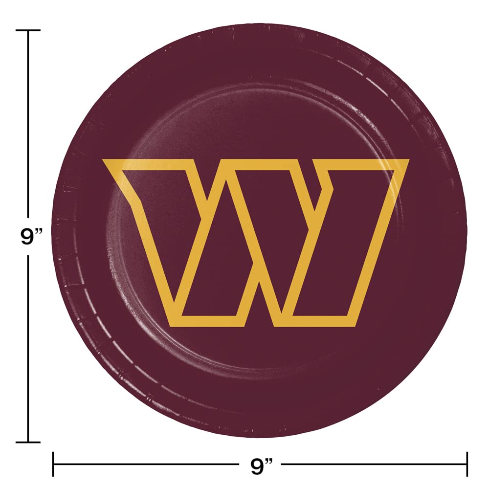 Trendware Washington Commanders Tailgating Kit, Serves 8, Officially Licensed