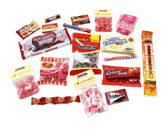 All City Candy's- I Heart Cinnamon Candy Assortment Gift Box (Perfect for Cinnamon Lovers! Easy gift for Birthdays, Christmas, Valentines Day or Any