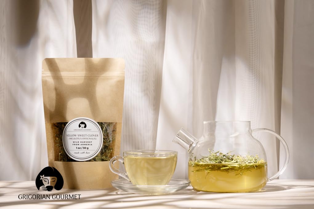 Yellow Sweet Clover (Melilotus officinalis), 1 OZ (30g) | Wild-Harvested Herbal Tea from Armenia's Lori Region | Premium Natural Dried Flowers