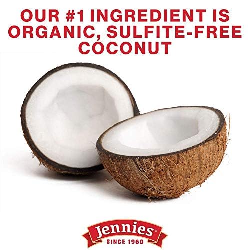Jennies Organic Coconut Bites with Cacao Nibs and Dark Chocolate, 5.25oz | Gluten Free | Peanut Free | Dairy Free | Non GMO
