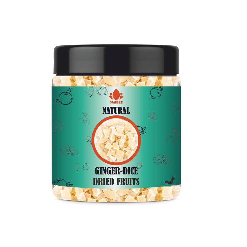 SMIBZE Natural Ginger Dice - Dried Fruits 8 OZ / 227 Gram
