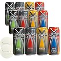 Rip It Energy Drink Variety Pack - 12 Cans of 16 fl oz Each - Assorted Flavors for an Energy Rush - with Snacktix Coaster Included (Power Energy)