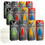 Rip It Energy Drink Variety Pack - 12 Cans of 16 fl oz Each - Assorted Flavors for an Energy Rush - with Snacktix Coaster Included (Power Energy)