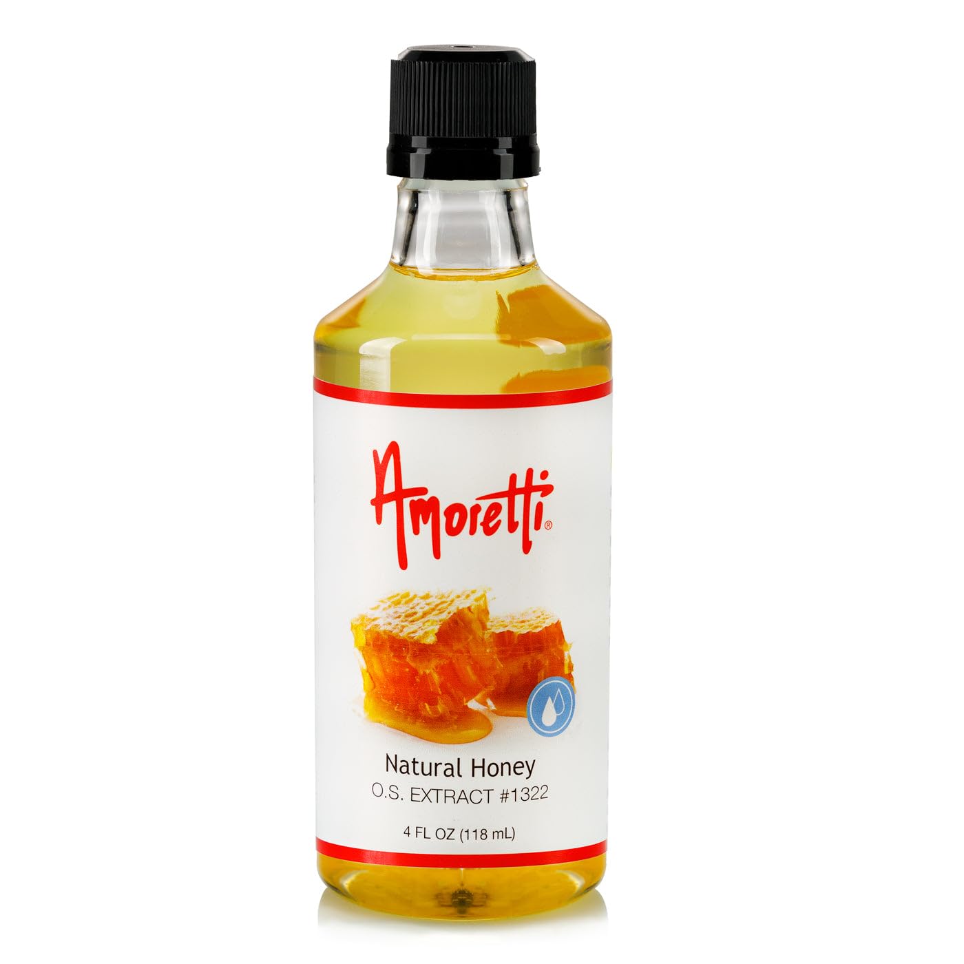 Amoretti - Natural Honey Extract Oil Soluble 2 oz - Highly Concentrated & Perfect For Pastry or Savory applications, Preservative Free, Vegan, Kosher