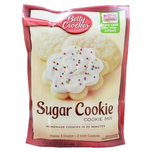 Betty Crocker Cookie Mix, Sugar, 17.5 oz Pouches, 12 pk