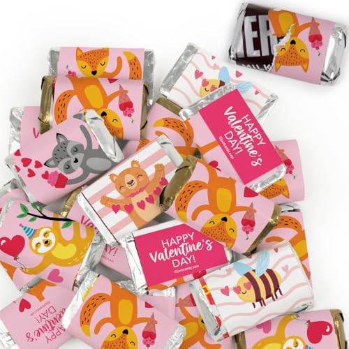 34 Pcs Valentine's Day Candy Favors Miniatures Chocolate - No Assembly Required - Cuties