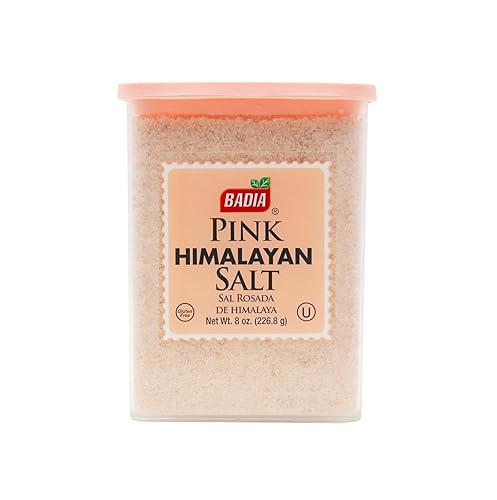 Badia Pink Himalayan Salt, 8 oz - Pure Mineral-Rich & Naturally Mined - Kosher, MSG Free
