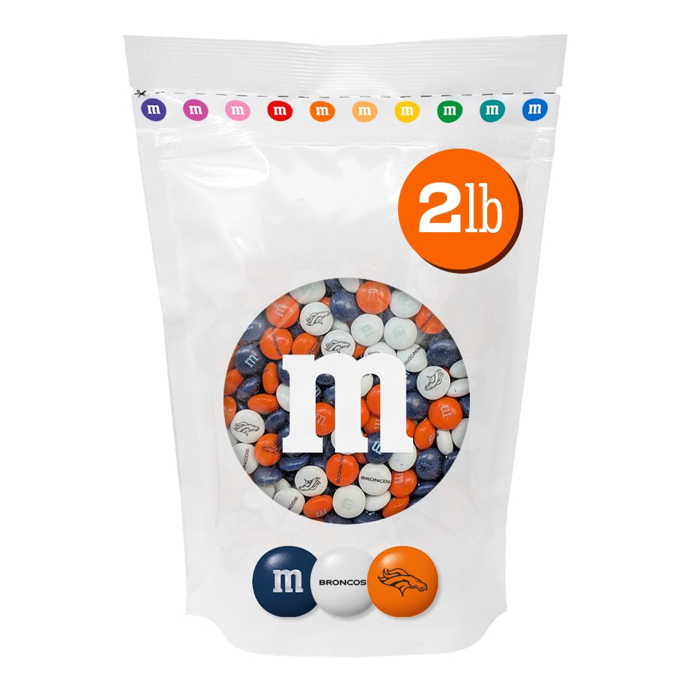 M&M'S NFL Denver Broncos Milk Chocolate, 2 lb Bulk Bag