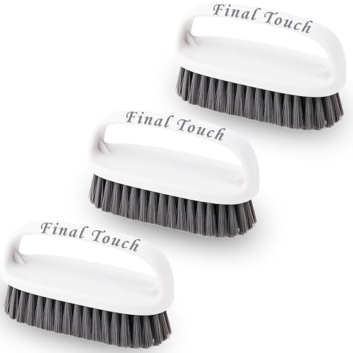 Scrub Brush, Soft-Medium Bristle Scrub Brush with Handle - All-Purpose Cleaning Brushes for Kitchen, Bathroom, Shower, Tile, Grout, Sink & Floor