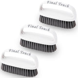 Scrub Brush, Soft-Medium Bristle Scrub Brush with Handle - All-Purpose Cleaning Brushes for Kitchen, Bathroom, Shower, Tile, Grout, Sink & Floor