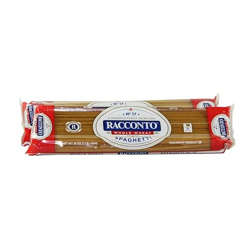 Racconto Whole Wheat Spaghetti, 16-Ounce Packages (Pack of 20)