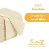 100% Tree-Free Paper Napkins [13”X13” 140 Pack] Absorbent Wedding Napkins, Soft and Strong Dinner Napkins, Linen-Like, Eco-Friendly, Unbleached, by