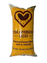 Roasted Cacao - 100% Natural, Single-Origin Colombian Cacao | Rich Chocolate Aroma | Ideal for Snacking, Baking & Hot Drinks (16 oz)