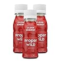 Proper Wild Shot Energy Apple 2.5 fl oz - Energy Shots - Proper Wild Juice Shots - Focus Factor for Work and Study - Pack of 3