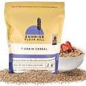 Sunrise Flour Mill USDA Organic Heritage 7-Grain Hot Cereal Mix - 32 oz | Great Source of Fiber and Nutrients | Sugar Free with No Additives | 5 Grams