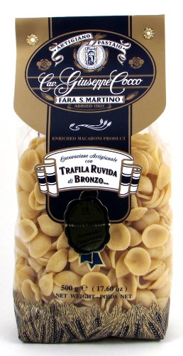 Giuseppe Cocco (6 pack) Orecchiette Pasta hand-made slow dried in 500g bags from Italy