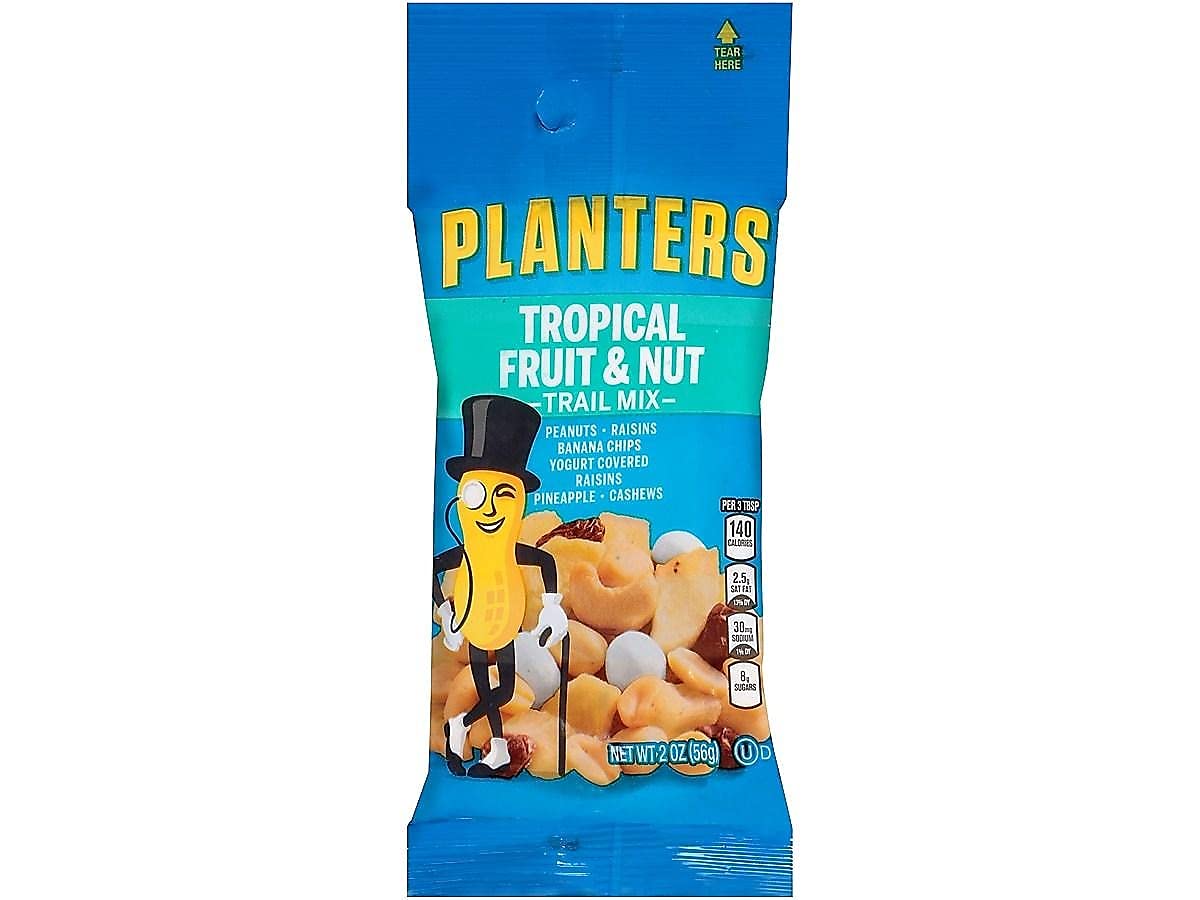 Kraft 00260 Trail Mix, Tropical Fruit And Nut, 2 Oz., 72/Ct, Multi