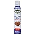 Mantova Flaxseed Oil, 100% Pure Cooking Spray with Omega-3, perfect for Keto snacks, baking, or seasoning for cooking, our oil dispenser bottle lets you spray, drip, or stream with no waste, 5 oz