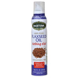 Mantova Flaxseed Oil, 100% Pure Cooking Spray with Omega-3, perfect for Keto snacks, baking, or seasoning for cooking, our oil dispenser bottle lets you spray, drip, or stream with no waste, 5 oz