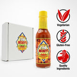 RICKEY'S Variety Pack, Gourmet Hot Sauce of Original, Jalapeño, and Habanero Flavors, 3-Bottle Set
