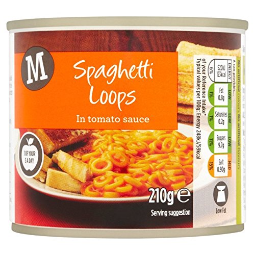 Morrisons Spaghetti Loops in Tomato Sauce 210g