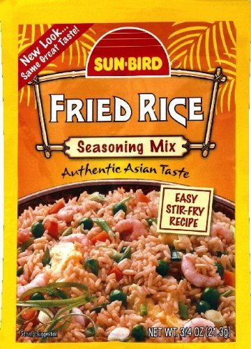 Sunbird Fried Rice Mix, 0.75 Ounce, (Pack of 6) by Sun Bird