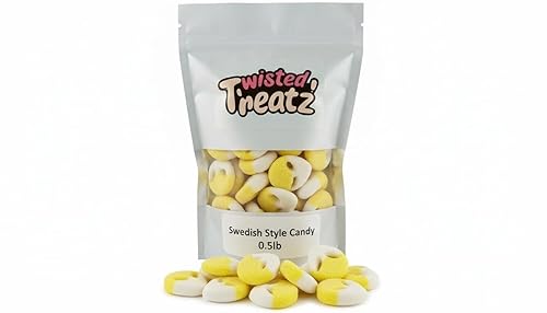 Swedish Style Candy Assortment Sour and Sweet Gummies Soft & Chewy Fruity Candy Mix (0.5lb, Sour Pineapple Passionfruit Aliens)