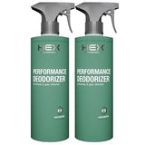 HEX Performance Deodorizing Spray, Unscented, 44oz (Pack of 2) - Awesome for Shoes, Gear, Activewear & Fabrics, Yoga Mats & Gym Equipment, Carpet