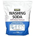 Harris Washing Soda, Sodium Carbonate, Laundry Booster and Multipurpose Cleaner, No Additives or Fragrances, 10lb