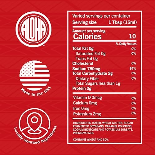 Aloha Shoyu - Original Blend Soy Sauce - Sweet and Light Profile - Made in Hawaii - 1/2 Gallon