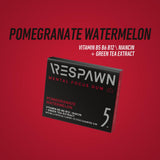 RESPAWN by 5 Gum Mental Focus Gum, Pomegranate Watermelon Sugar Free Chewing Gum, 15 Sticks